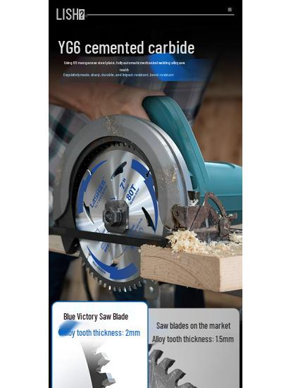 4-10 Inch Electric Circular Saw Blade for Woodworking - Imported Alloy for Angle Grinder