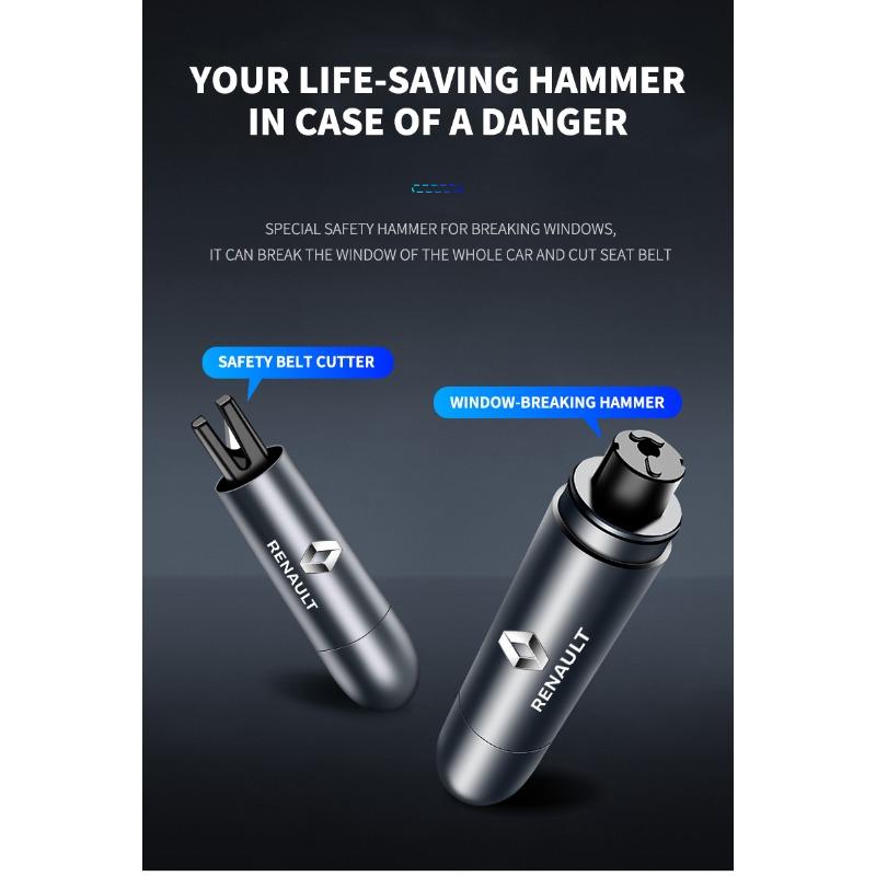 Car Safety Hammer Emergency Window Breaker Seat Belt Cutting Machine For Renault Dacia Koleos Clio Laguna Megane Captur