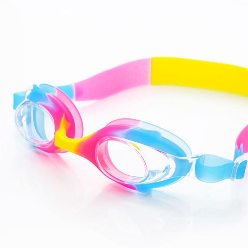 Gafas de Natación para Niños Niños Niñas Antivaho Visión Clara Piscina Playa Equipo de Natación Lente de PVC Multicolor Aleatorio