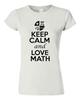 New Junior Keep Calm and Love Math Novelty Mathematics Lover T-Shirt Tee Unisex T-Shirt