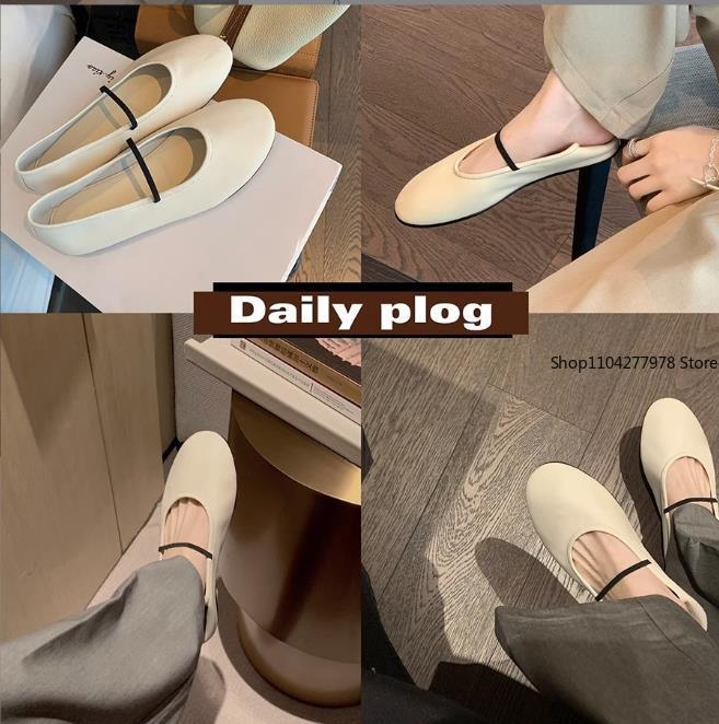 Fashion Designers Woman Flats Shoes Fashion Shallow Slip On Women Soft Sole Ballet Shoes Ladies Casual Outdoor Ballerina Shoe Mary Jane