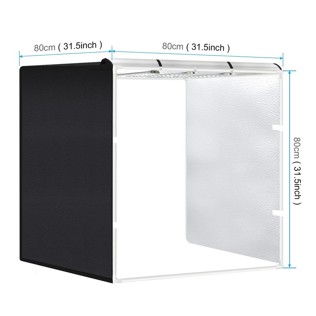 PULUZ PU5083 80*80*80cm Large Folding LED Light Tent Desktop Photo Studio Light Box 90W Softbox 234pcs LED Beads 5500K