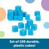 Learning Resources Learning Resources Math Teaching Material Base Ten Cube 1cm Cube 100 Pieces LER0924 Genuine Product