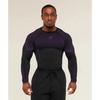 Herren Langarm-T-Shirt mit 3D-Streifendruck, bequem, atmungsaktiv und vielseitiges Herren-Oberteil