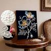 DIY Flower Pearl Diamond Art Painting Kits for Adults and Beginners,fine View Sparkling Painting Craft Home Wall Decor Handmade Gift