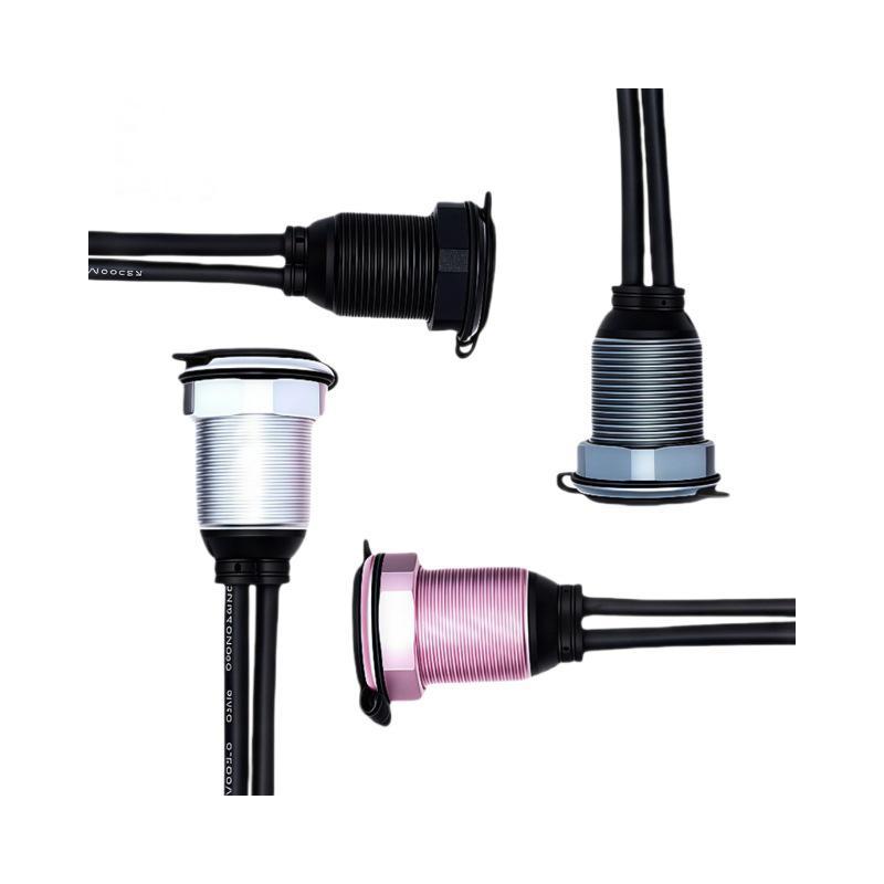 Waterproof Aluminum USB 3.0 Male to Female Cable with LED for Vehicles
