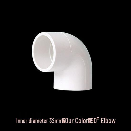 PVC 90-Degree Right Angle Elbow Water Pipe Fittings (20-75mm)