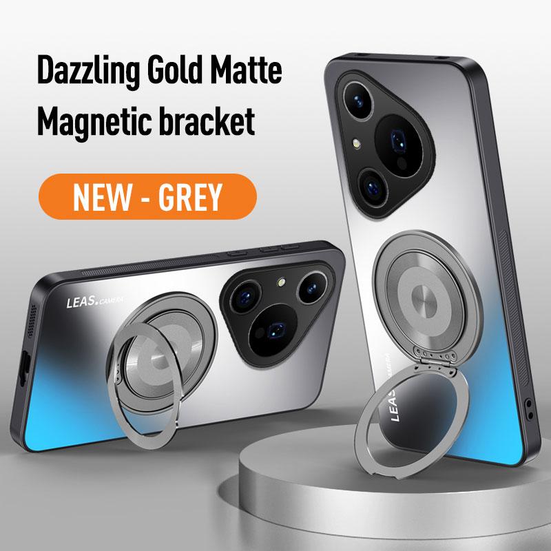 For Huawei Pura 70 80 Ultra P60 P50 P40 P30 Mate 70 60 50 40 30 20 Pro Magnet Ring Stand Back Phone Case Ring Lens Protect Cover