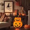 Yousheng 3FT Halloween Collapsible Pumpkin Decoration Battery Operated Light Up Pumpkin Light Pop Up Jack-o-Lantern for Indoor Outdoor Yard Porch