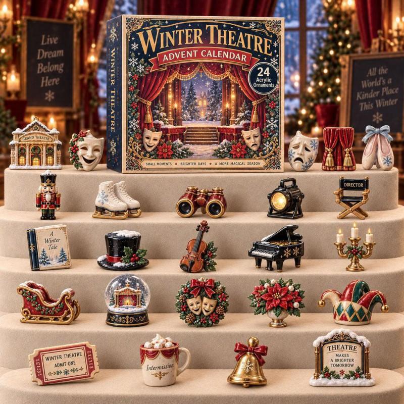 2026 Magic Animal Advent Calendar Acrylic Blind Box Collectible Ornament Christmas Gift