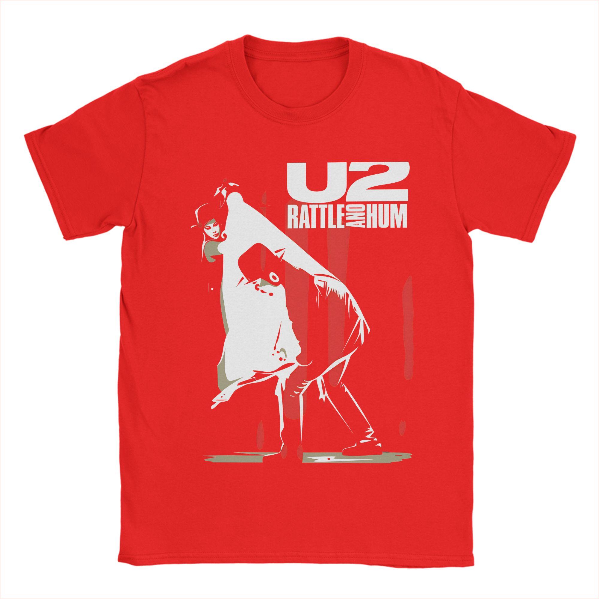 

U2 Rock Band T Shirt Summer Cotton TShirts For Men Popular Casual Tee Shirt Short Sleeve Classic Tops S