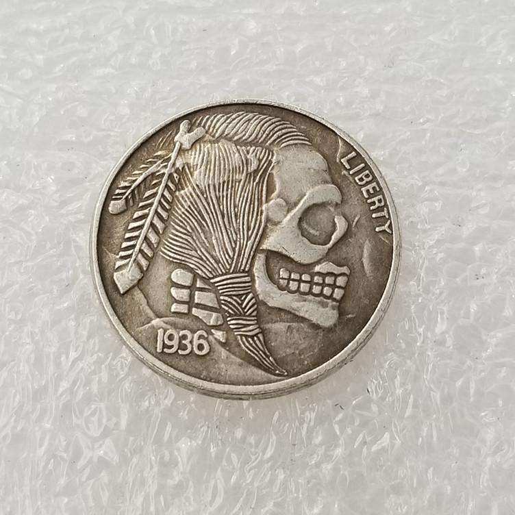 Silver-Plated Buffalo Commemorative Coin - Antique Craft Collection 337# Unique Variant