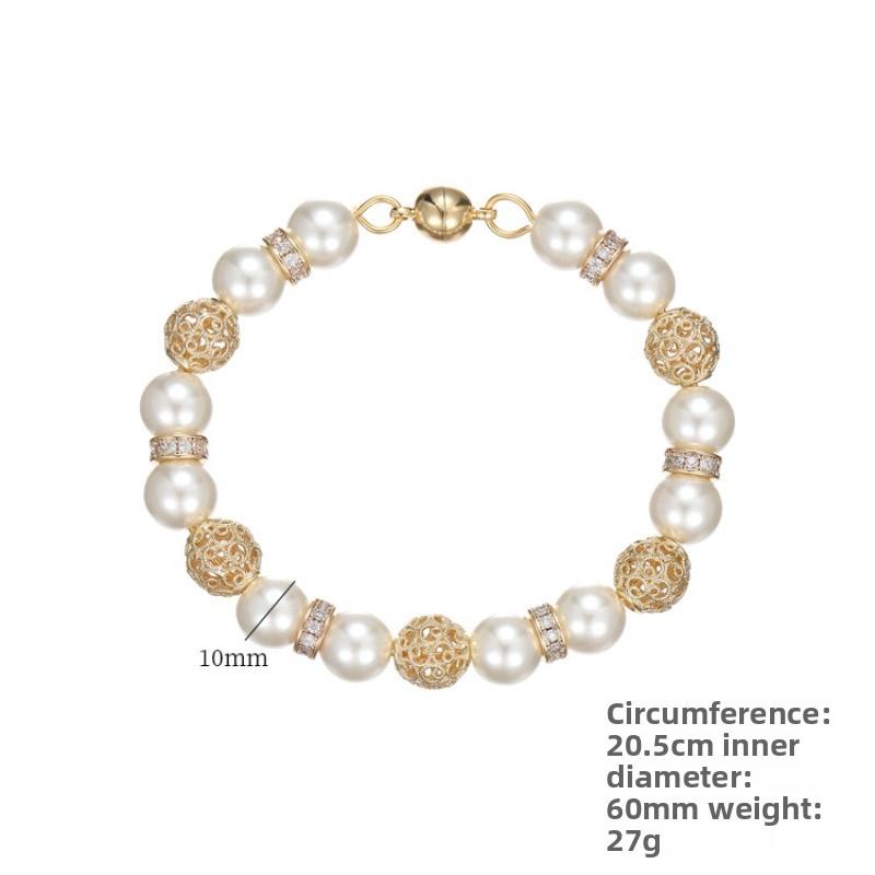 Meier French baroque pearl bracelet - high-end freshwater pearl bracelet/bangle