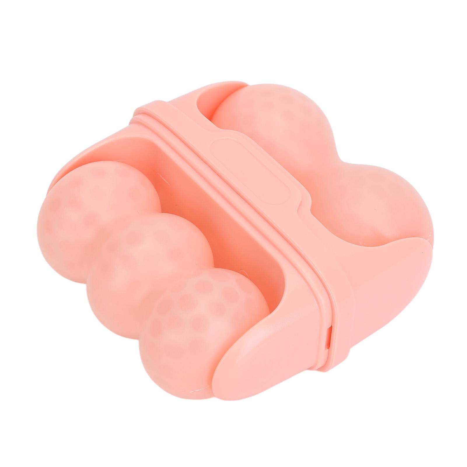 

Портативный роликовый массажер для лица Ice Face Roller, снятие мышечной боли, мигрени, 2 в 1, для лечения опухших глаз, розовый розовый