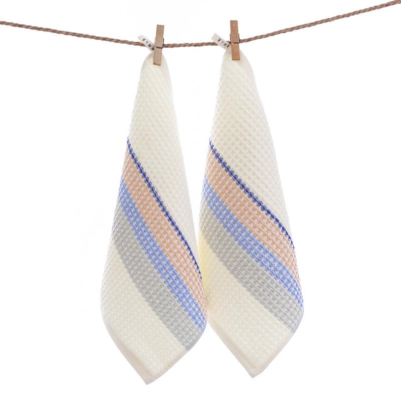 Soft Absorbent Pure Cotton Waffle 34x34 Small Towel for Adults & Children