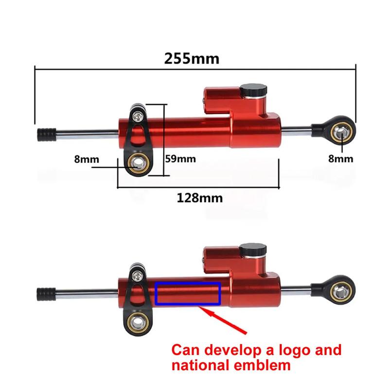 For Ducati 848 2008-2010 Steering Damper Applicable Motorcycle Steering Stabilize Damper Bracket Mount Modified Accessories