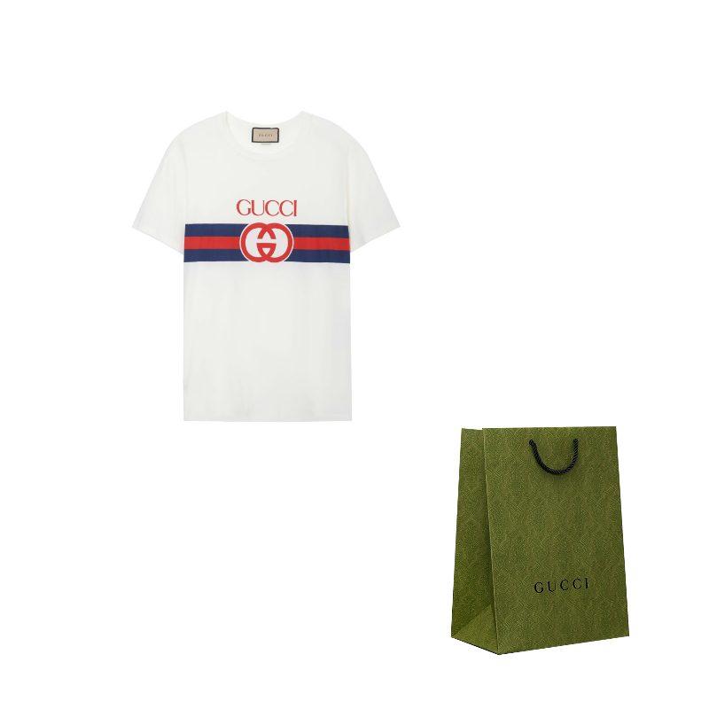 Gucci Interlocking G Cotton T Shirt 548334-XJET1-9095