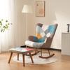 Rocking Chairs, Leisure Chairs, Rocking Chairs Front and Back with Splicing, Living Room Chairs, Leisure Chairs with Footrest