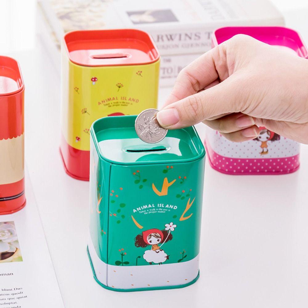 Animal Home Decoration High-Capacity Toy Cash Cabinet Money Box Coin Box Cash Box Metal Piggy Bank