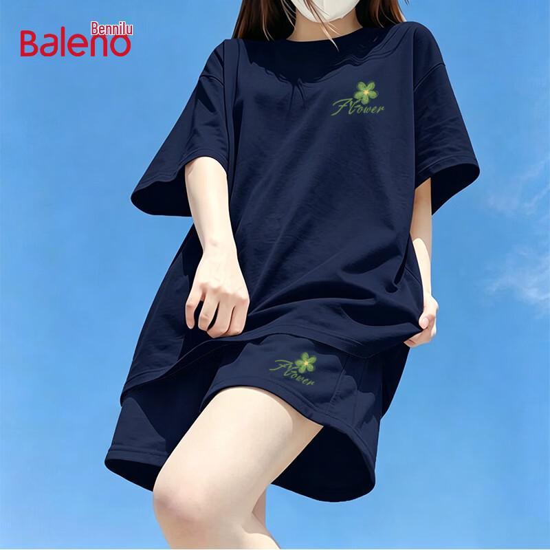 Baleno Women's Printed T-Shirt & Shorts Sportswear Set