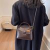 Bag Women's 2025 New Foreign Trade Women's Bag Fashion One Shoulder Crossbody Bag Versatile Simple Large Capacity Portable Small Square Bag