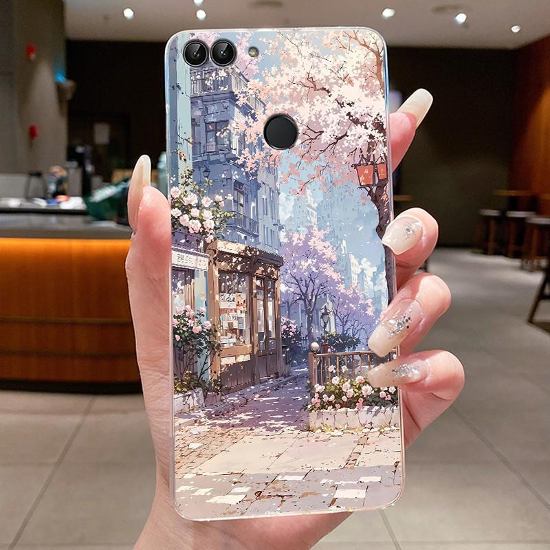 Casing For Huawei P Smart 2018 Phone Case FIG-LX1 FIG-LA1 Luxury Cute Cool Boys Girls Transparent Soft Silicone TPU Back Cover