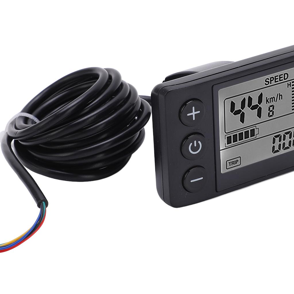 S866 Electric Display LCD Meter 24V 36V 48V Electric Scooter Control Panel with Plug Electric Bike LCD Display Meter Throttles 2