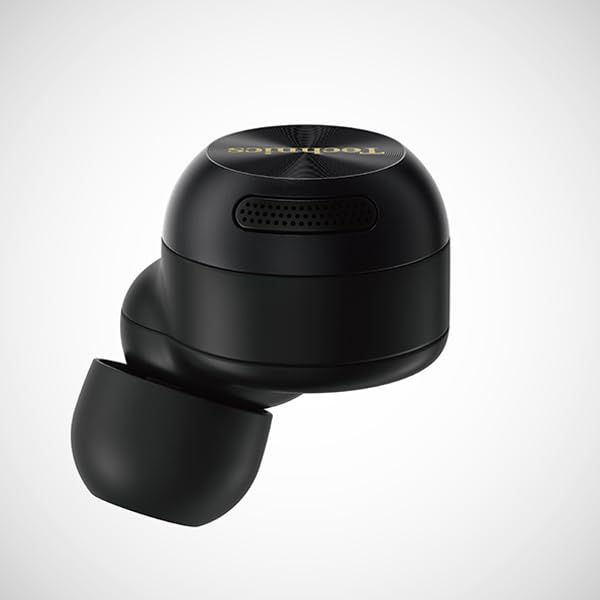 Technics EAH-AZ100-K Kabellose Ohrhörer, Schwarz, Geräuschunterdrückung, 3-Geräte-Multipoint, High-Resolution Audio-Wiedergabe