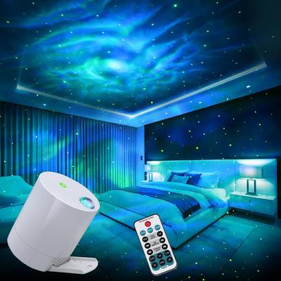 Star Projector Galaxy Projector, Exquisite Nebula Night Light Projector, Ocean Wave Galaxy Light with Remote Control,with Adjustable Speed