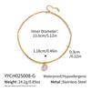 X&L 18K Gold PVD Plated Stainless Steel Necklace for Women New Fashion Geometric Zircon Pendant Necklace Charms Jewelry