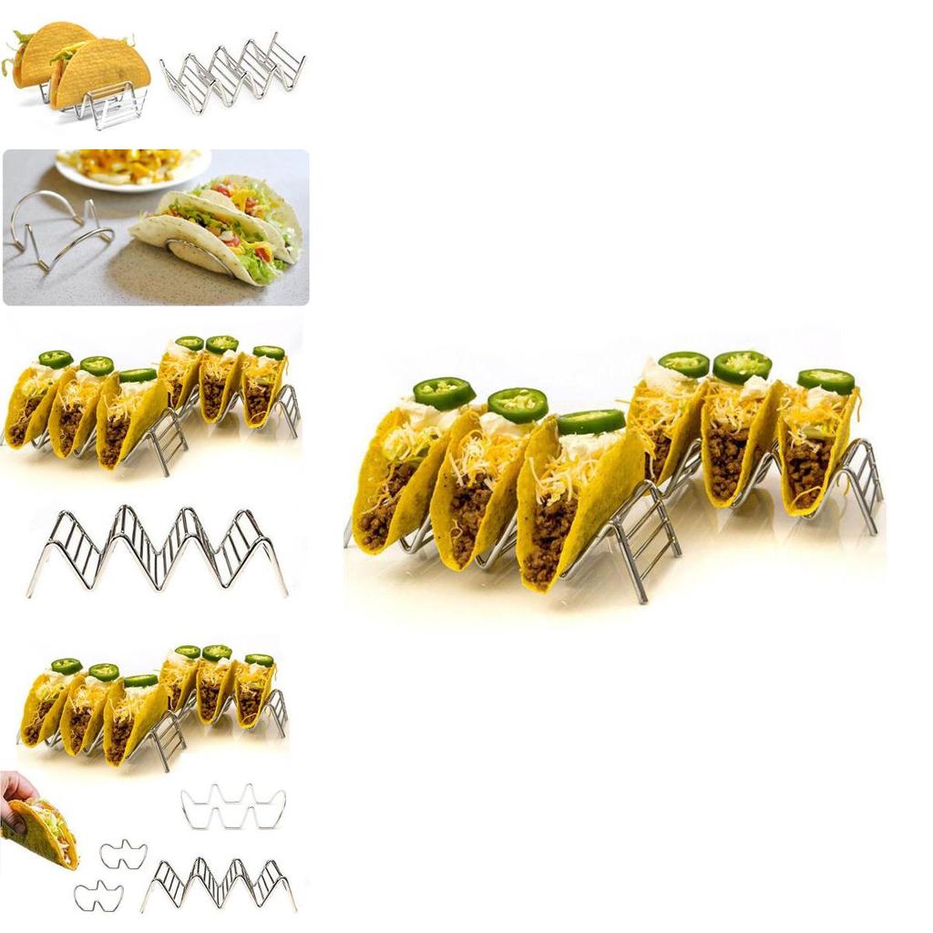 Durable European Style Food Grade Stainless Steel U-shape Taco Rack