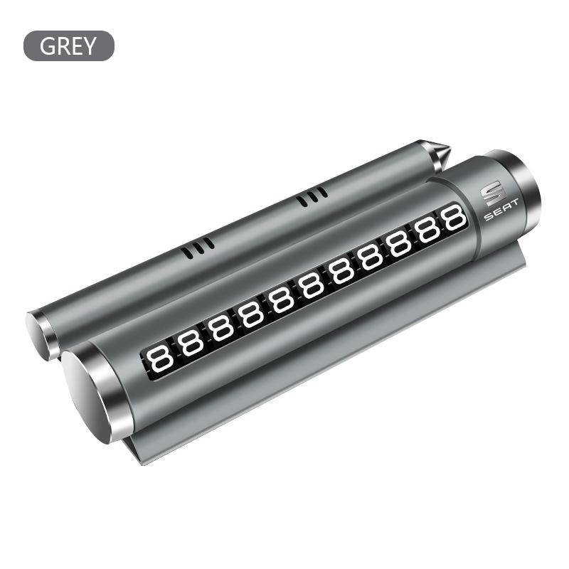 New Car-styling Temporary Parking Card Rotate Phone Number Auto Accessories For SEAT Ibiza Leon Arona Ateca Tarraco Alhambra Cupra