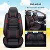 Four Seasons Universal Cartoon Leather Car Seat Cover - Odorless, Full Surround, for Five-Seat Cars.