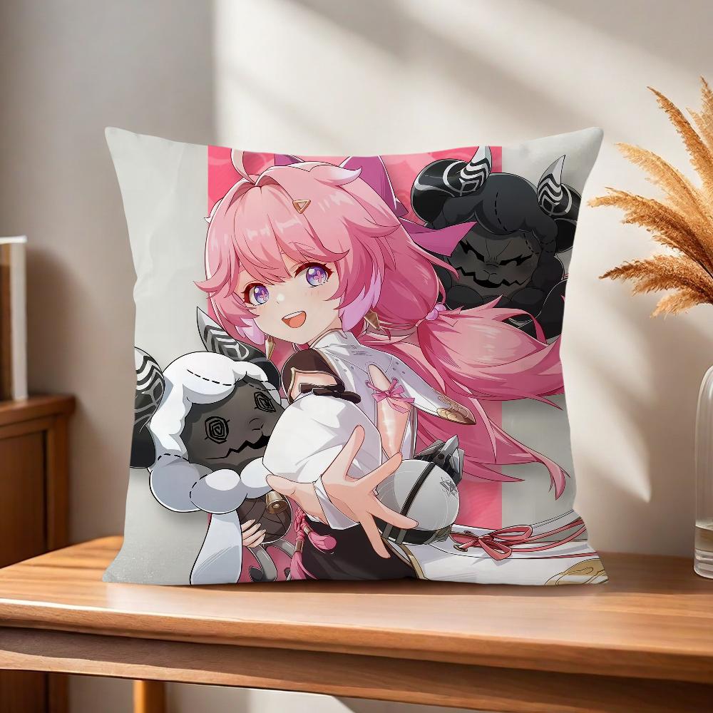 Wuthering Comfortable soft Pillow Case camellya Changli for Sofa Living Room Home Waves office Decor Cantarella and Protective C