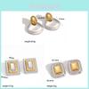 Modern Stainless Steel Geometric Earrings For Women Fashion Jewelry Gift