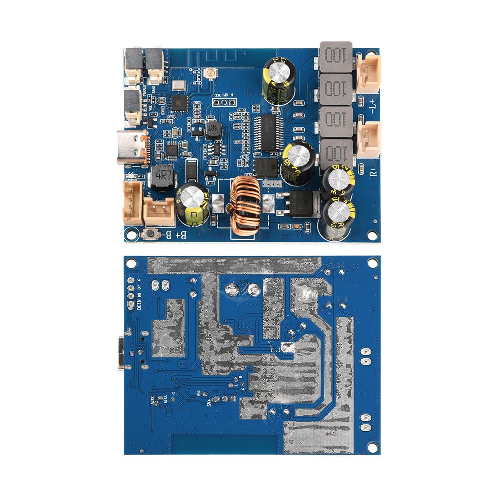 

DC6.6-8.4V Bluetooth 5.0 Amplifier Board with Type-C 25W+25W App/USB Tuning TWS for DIY Portable Speaker Bass Treble Control