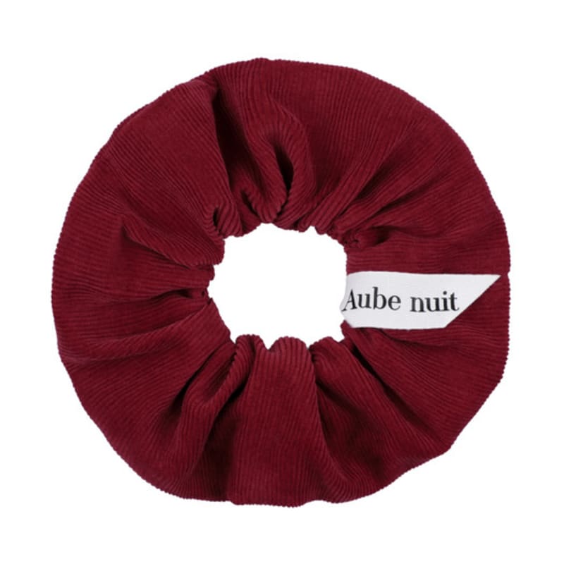 

Aube nuit Cozy Corduroy Winter Hair Scrunchie Christmas Red L L