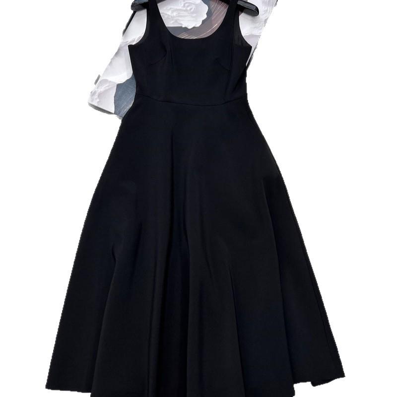 Early Spring U-neck Slim-fit Waistband Vest Dress - Simple Classic Casual Style