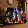 Retro Anime D-Dragon Ball Cartoon Game Soft Flannel Throw Blanket,Cozy Blanket for Bed,Couch,Sofa,Bedroom,Living Room,Travel,kid