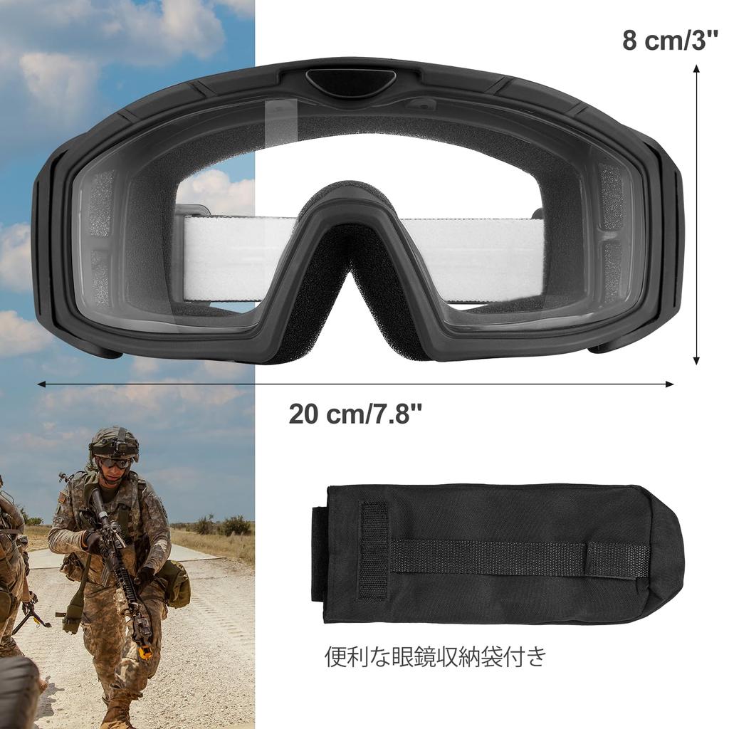 ONETIGRIS Airsoft Motorcycle Protective UV400 Polarized Lens Adjustable Comfortable Impact for Night and Green Goggles, Glasses, Dustproof, Anti-Fog,
