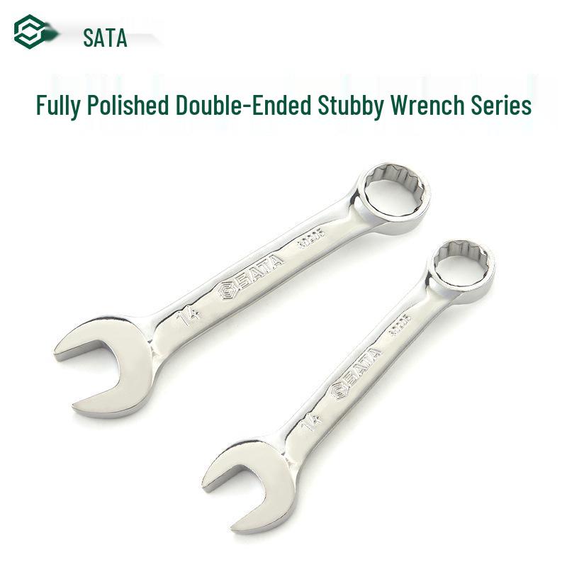 SATA Fully Polished Short Handle Torx Open End Combination Wrench Set (49201-49210)