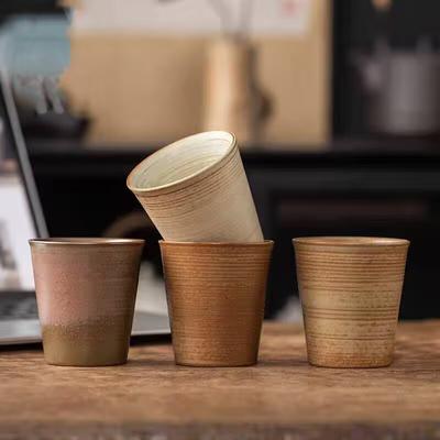 Retro Teacup Master Cup Large Single Ceramic Household Tea Cup Large Capacity Single Cup Coffee Cup