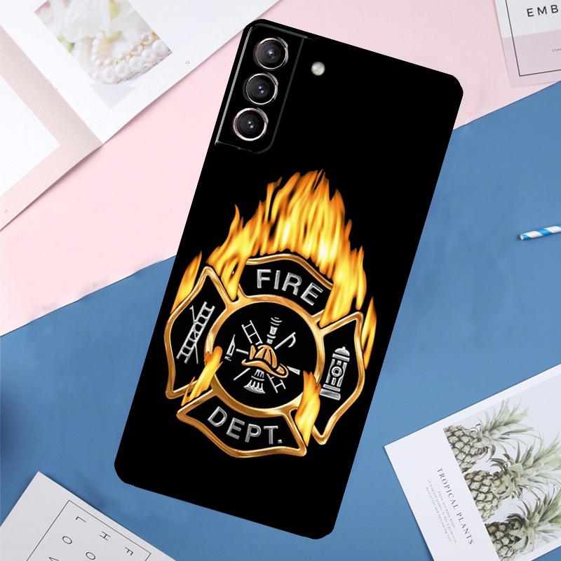 Firefighter Heroes Fireman Case For Samsung Galaxy S24 Ultra S20 S21 S22 S23 S25 Ultra S9 S10 Plus S25 FE Back Cover