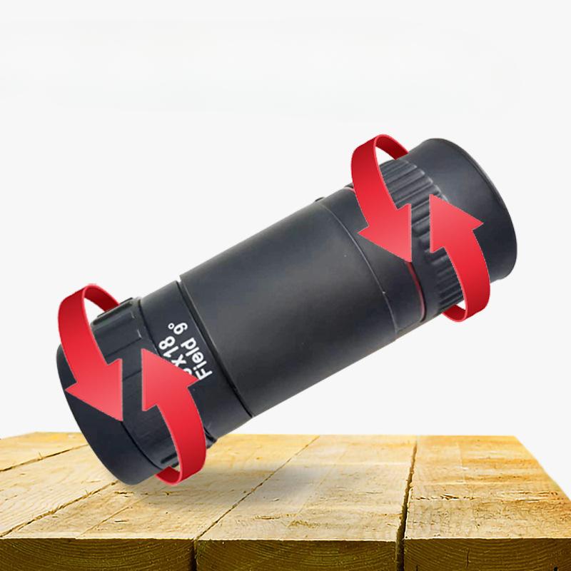 Nuovo Monoculare 8x18 HD Alta Potenza Bicolore Telescopio da Esterno Mini Telescopio Portatile All'Ingrosso