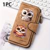 Cute Owl Women's Long Wallet, Multifunctional Wallet, Portable Snap Coin Purse, Suitable for Birthday Gifts and Daily Commuting, A Choice for Owl