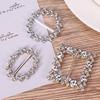BESTOYARD Scarf Ring 3Pcs 80s Party Tee Shirt Clips Pearl Rhinestone T Shirt Scarf Clip Ring Buckles Waistband Neckerchief Clip Rings for Clothing