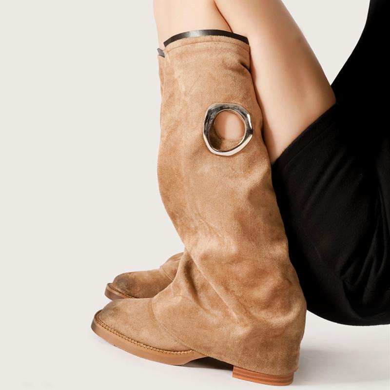 

Мода Осень Зима Мода Ажурные Женские Сапоги до Колена Винтажная Кожа Квадратный Носок Высокий Каблук Голенище Мотоциклетные Сапоги Рыцарские Ботинки Обувь 40 коричневый