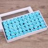 50pcs Two Layer Soap Flower Rose Big Flower Head Thickened Packaging Bouquet Material Simulation Flower Valentine's Day Gift Box