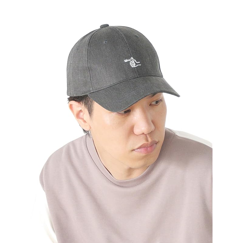 

[Beams Heart] hat hand sign embroidery cap men s BLACK FREE