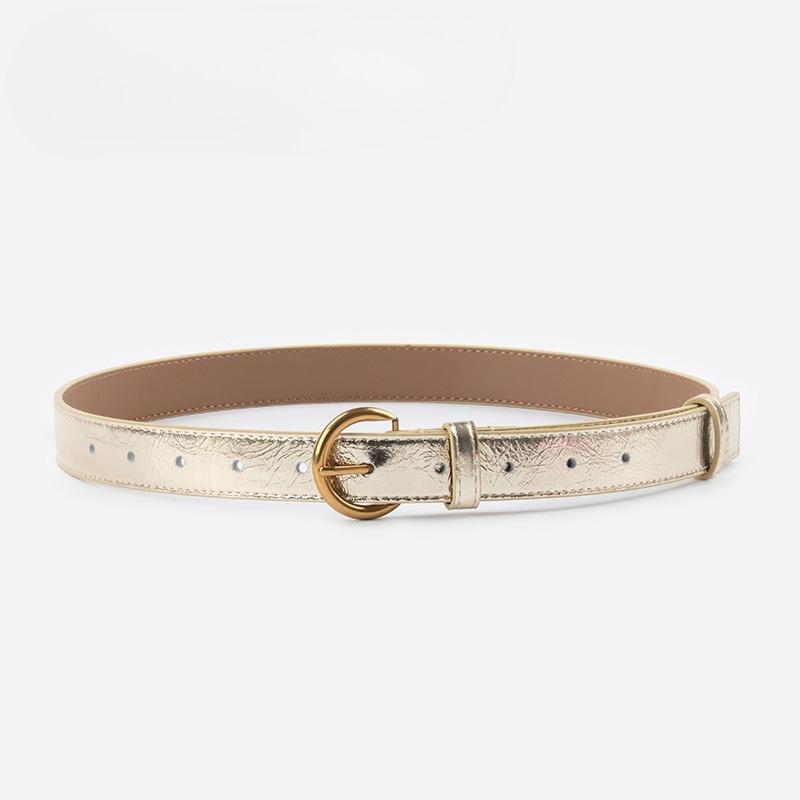 Top-layer Genuine Leather Women's Belt Cowhide with Casual Pants Coat Coat Decorative Women's High-end Leather Belt Leather